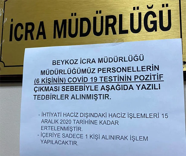 Beykoz İcra Müdürlüğünde vakalar artınca ek tedbirler alındı 1 beykozadliyesikroona1 nth1tFt5tW