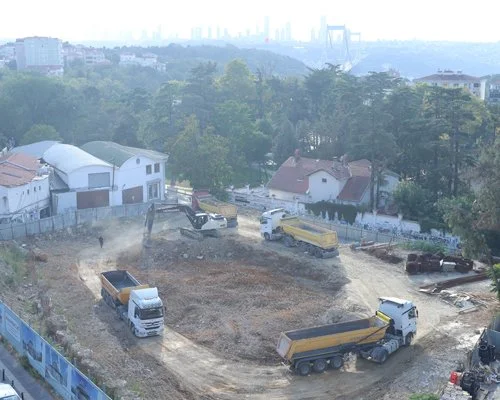 Yılbaşında inşa çalışmalarına başlanan Kavacık Merkez Cami inşaatı verilen aranın