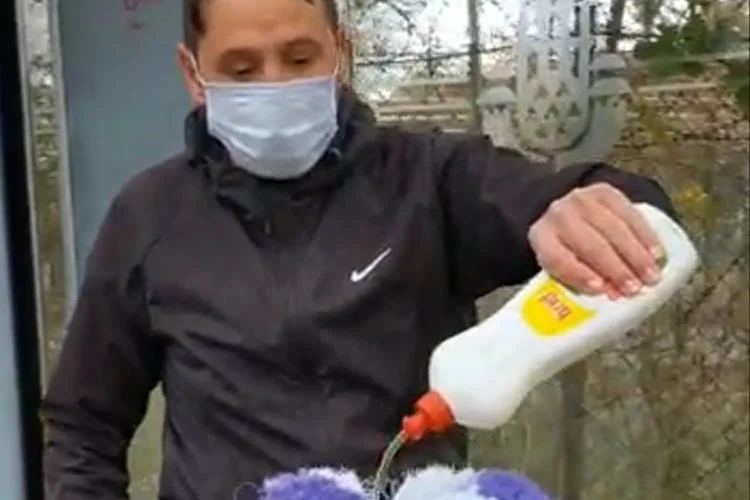 Beykoz'da bir vatandaş otobüs duraklarının pisliğinden yakınarak İBB'ye talepte bulundu,