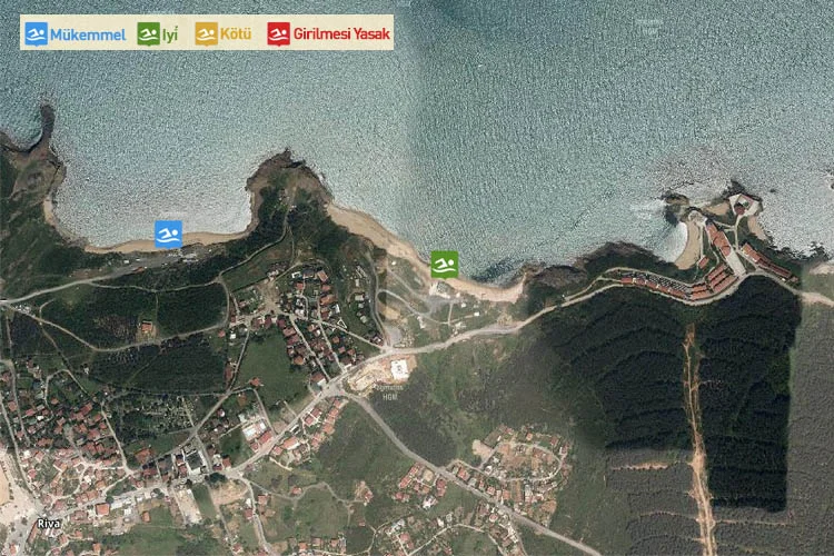 Sağlık Bakanlığına bağlı Halk Sağlığı Genel Müdürlüğü Beykoz'daki plajların su