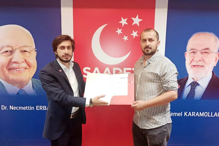 Saadet Partisi Beykoz İlçe Gençlik Kolları Başkanlığı'na Rıdvan Gür atandı.