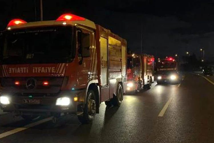 Beykoz Elmalı Barajı bölgesinde akşam saatlerinde ormanlık alanda sebebi bilinmeyen