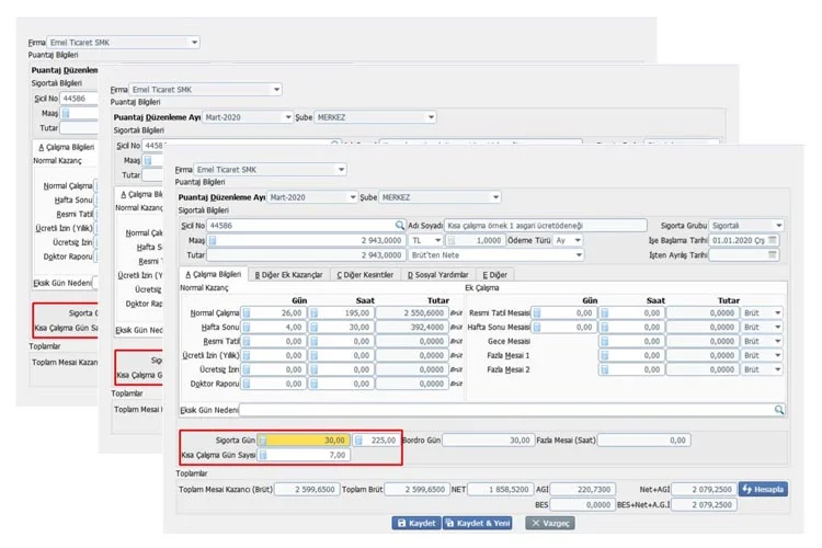 İşverenin, çalışanının yaptığı iş karşılığında çalışana tüm vergi ve kesintileriyle