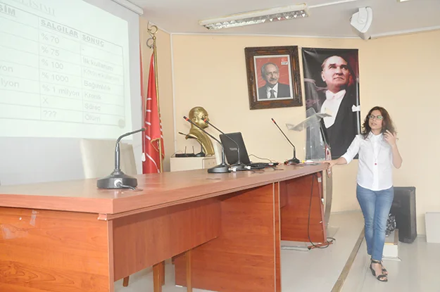 CHP Beykoz Gençlik Kolları tarafından düzenlenen 'Madde Bağımlılığı' başlıklı seminerde