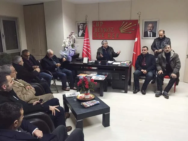 Beykoz'da açlık grevini sürdüren Şişecam İşçileri'ne CHP yeniyıla birlikte girerek,