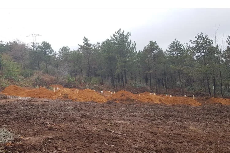 İstanbul Büyükşehir Belediyesi'nin, Pandemi Mezarlığı olarak Beykoz Çavuşbaşı Baklacı Mahallesi'ndeki