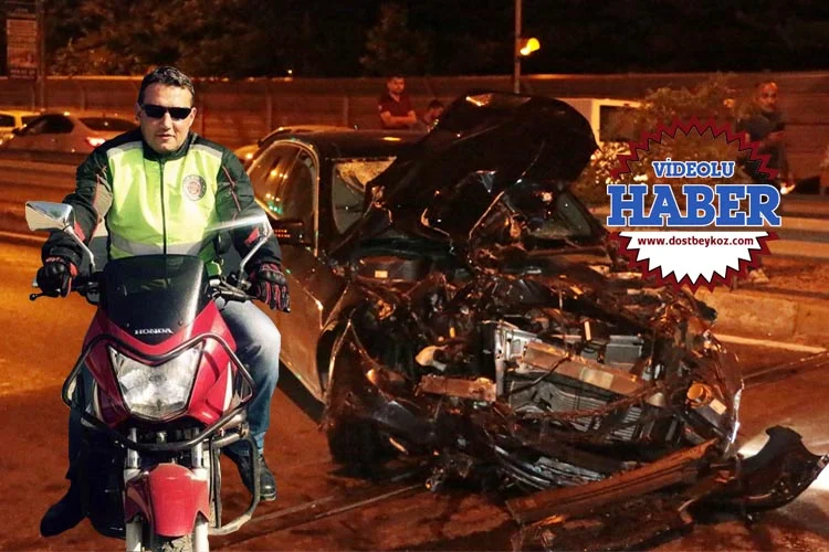 Emre Öztürk’ün (29) kullandığı otomobil Beykoz'da, önce seyir halinde olan