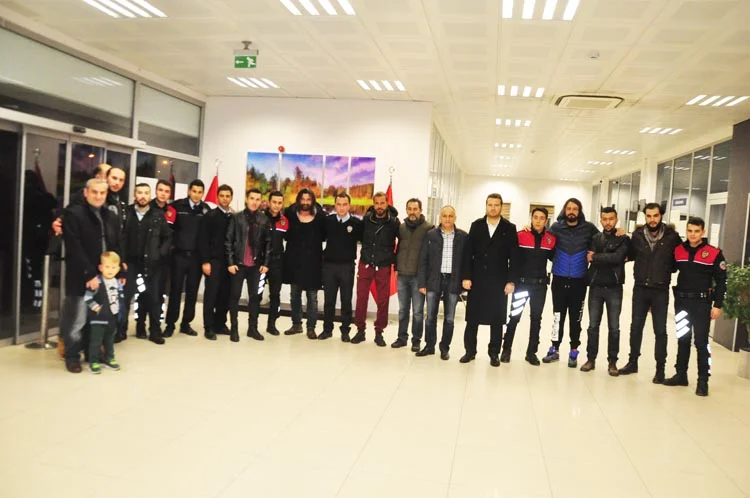 Beykoz Riva'daki platoda çekimleri devam eden TRT'nin tarihi dizisi Diriliş