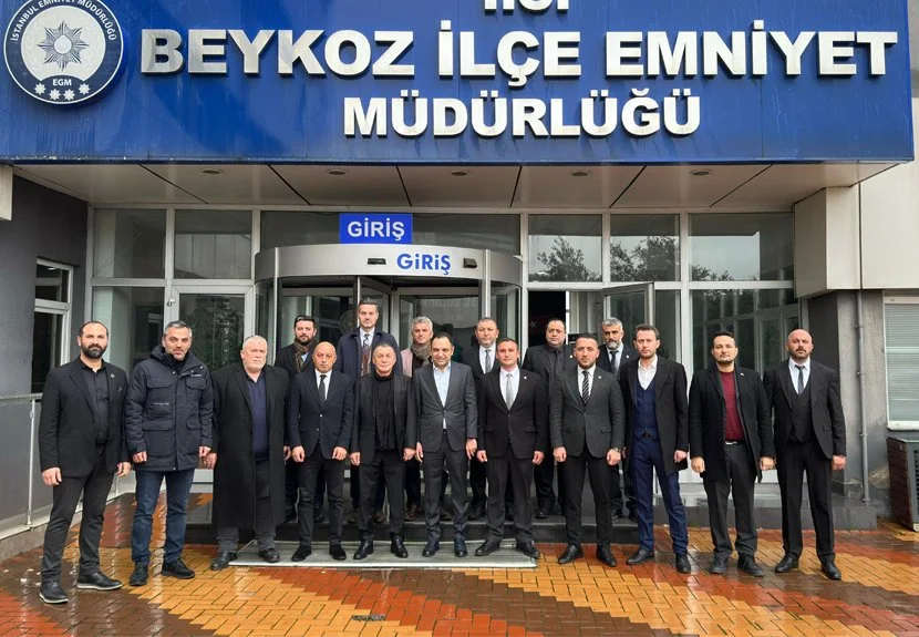MHP Beykoz Yönetiminden Emniyet Müdürüne ziyaret 1 emniyet mhp 1 E 46MOSikJ