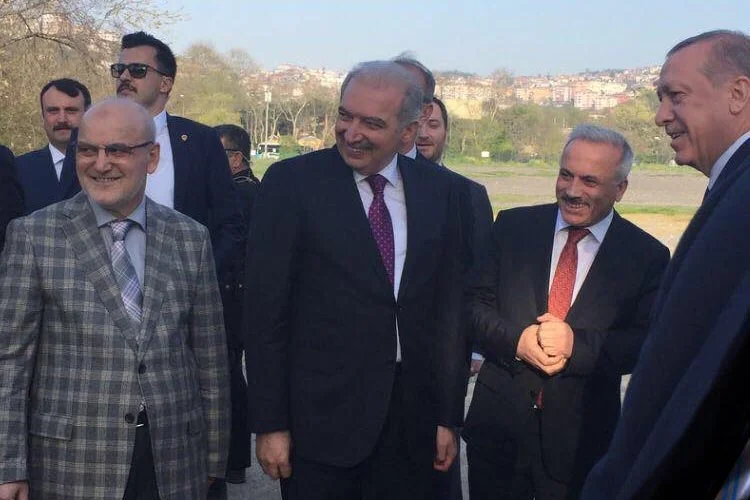 Cumhurbaşkanı Recep Tayyip Erdoğan, TBMM Başkanı İsmail Kahraman ile birlikte