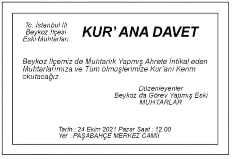 Beykoz’un eski muhtarından meslektaşlarına vefa 1 eski muh ndaeFVltRt