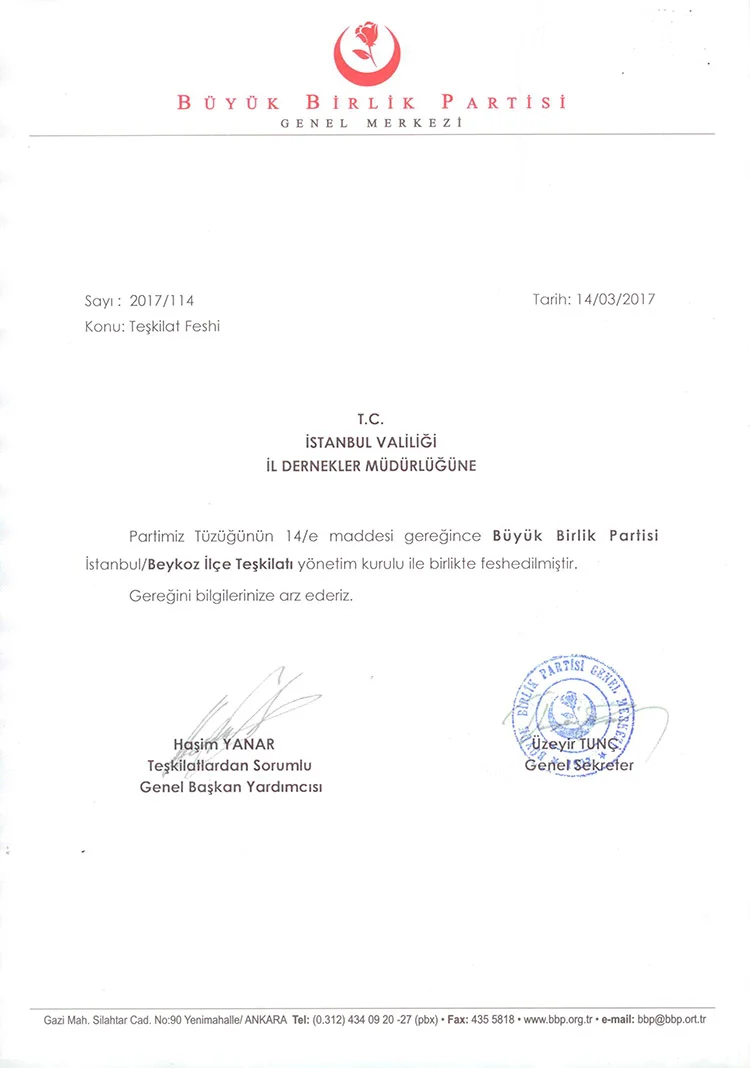 Dün KRT TV’de Dost Beykoz Yazarı Çağlar Cilara’nın programına BBP