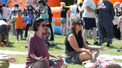 Beykoz Belediyesi’nin düzenlediği, gençleri ve aileleri spora teşvik eden Beykoz