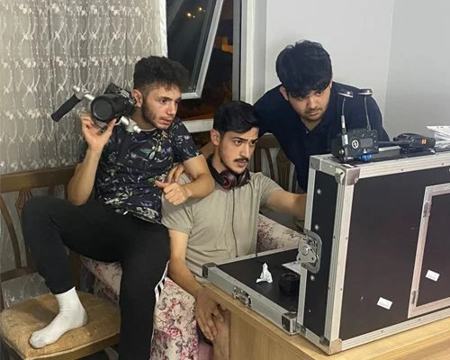 Beykoz'un yetiştirdiği genç sinema severler Semih Ocak, Umutcan Yolcu ve