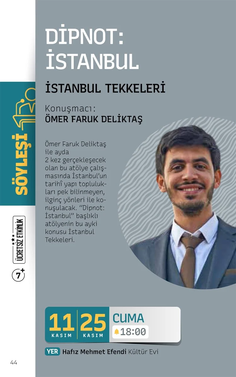 Beykoz Belediyesi Kasım 2022 Kültür programları 13 fo U TL2rh49M