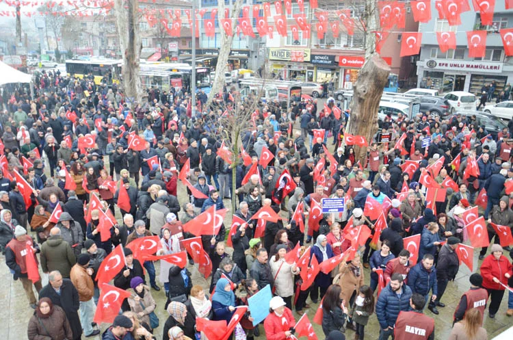 Yalova Milletvekili Muharrem İnce'nin Beykoz Ortaçeşme'de yaptığı miting sonrası AK