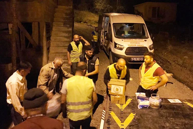 Beykoz'dan bölgeye giden destek her geçen gün artıyor. Selin vurduğu