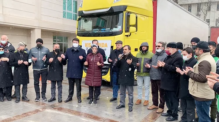 İyilik dolu tırlar Beykoz’dan dualarla uğurlandı 5