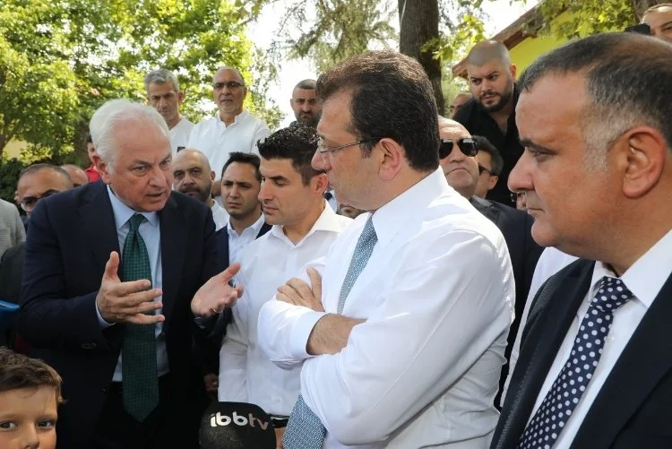 İBB Başkanı İmamoğlu, Alaattin Köseler ve Mahir Taştan ile birlikte