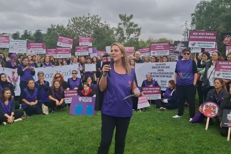 Beykoz tek ses kadın cinayetlerine hayır 4