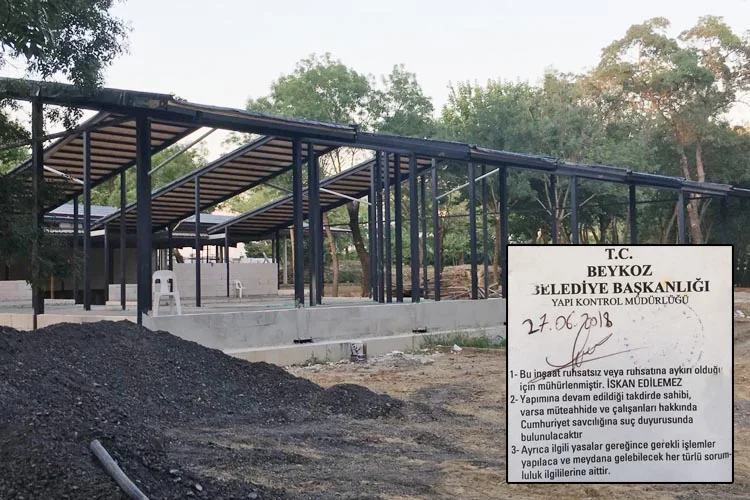 Beykoz’daki kaçak kafeteryayı meşrulaştırma çabaları 2 kacak k F8 ZlgP1jD