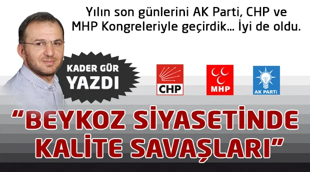 Yılın son günlerini AK Parti, CHP ve MHP Kongreleriyle geçirdik…