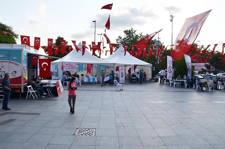 Darbe girişiminin birinci yıldönümünde Beykoz'da hizmetlerine devam eden kamu kurumları