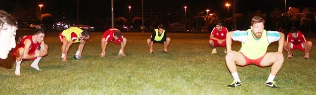 İstanbul 1. Amatör Ligi’nin yeni ekiplerinden Kanlıcaspor sezon öncesi antrenmanlarına