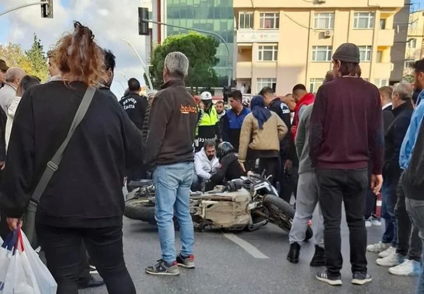 Beykoz'da zabıta ile vatandaşlar arasında yaşanan trafik kazasının ardından kısa