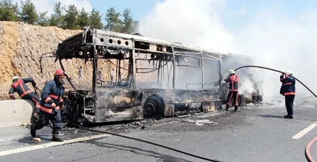Kavacık'ta geçtiğimiz yıl Temmuz ayında Özel Halk Otobüsü'nde çıkan yangın