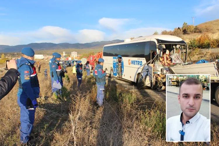 Kastamonu'nun Tosya yolu üzerinde yaşanan kazada vefat eden muavin Emre