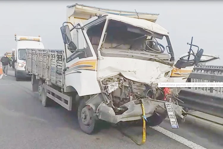 Beykoz Riva Güzergahı Kuzey Marmara Otoyolu'nda, 6 aracın karıştığı zincirleme