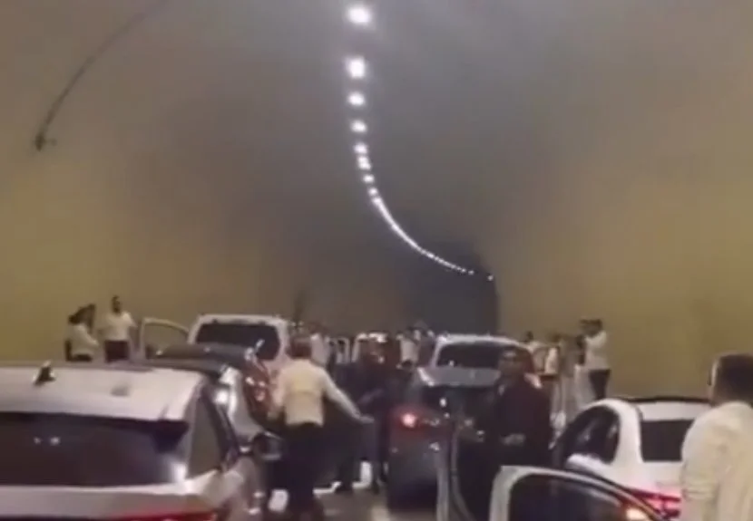 Beykoz Kaymakamı Fatih Ürkmezer, tüneli kapatan 9 araca ve sürücüsüne