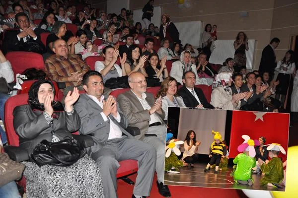Beykoz Belediyesi Gündüz Bakım Evi’nde eğitim alan 6 yaşındaki çocuklar
