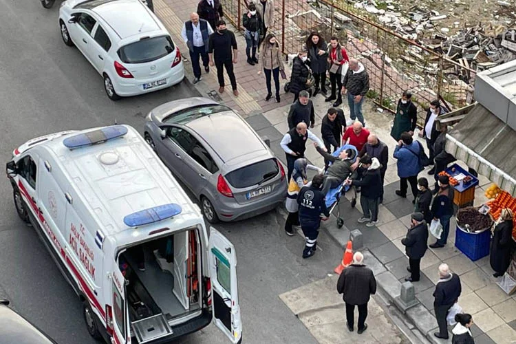 Beykoz Kavacık Mahallesi'nde sebebi henüz belirlenemeyen bir nedenle kriz geçiren
