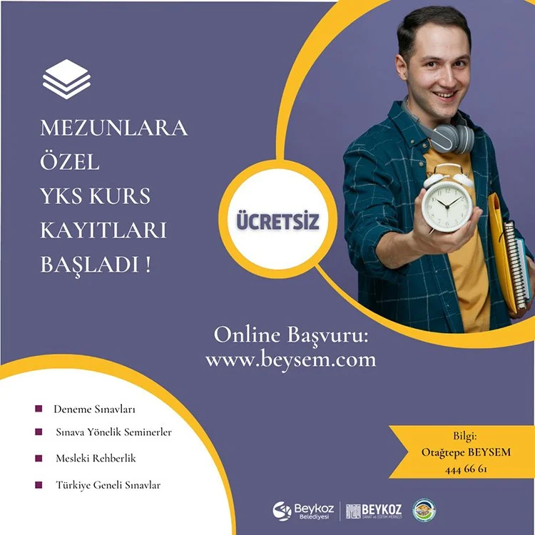 Beykoz’da ücretsiz üniversite hazırlık kurs kayıtları başladı 1
