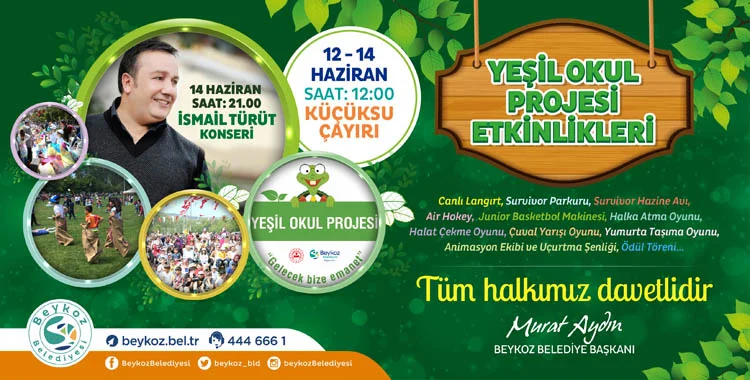 Beykoz’un Yeşil Okulları ve çevre gönüllüsü çocukları Tarihi Küçüksu Çayırı’nda