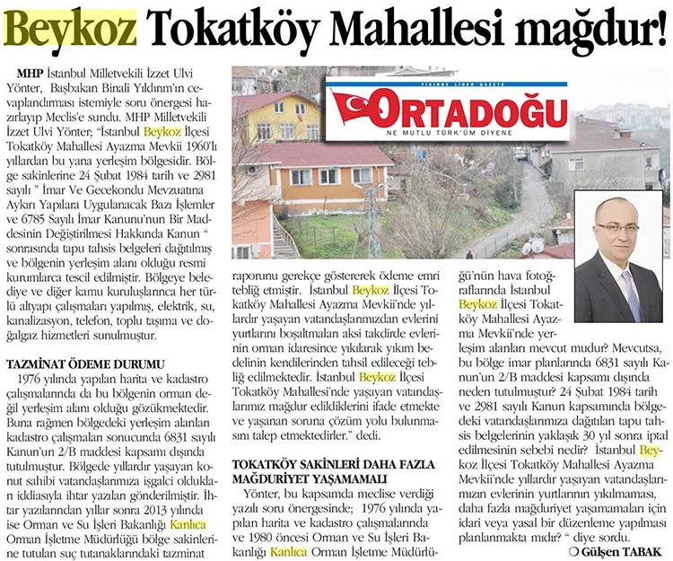 MHP İstanbul Milletvekili İzzet Ulvi Yönter’in önergesiyle yeniden gündeme gelen