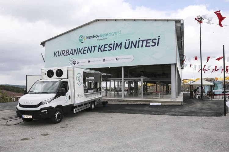 Beykoz Belediyesi kurban satış ve kesim alanı olarak kurulan Kurbankent'te