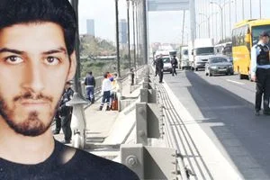 Dün gece saat 23.00 sularında Fatih Sultan Mehmet Köprüsü’nden denize