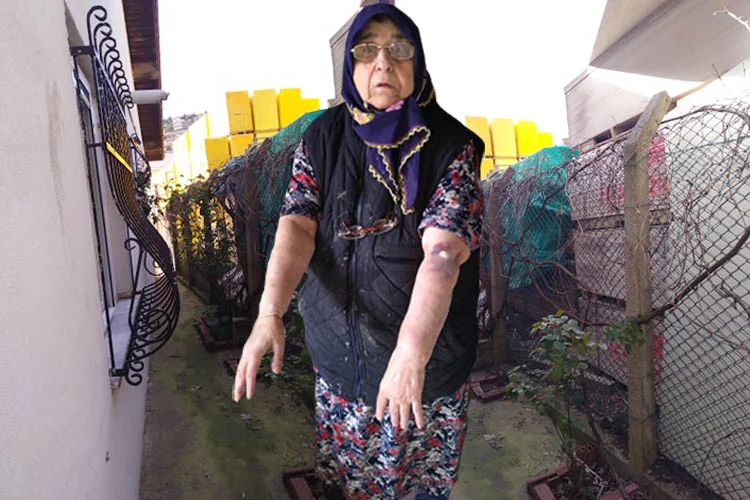 Beykoz Yenimahalle Melik Sokak'taki evinin önü kapatılınca daralan teyze sesini