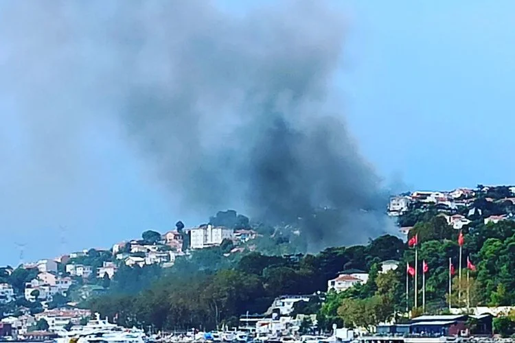 Beykoz Merkez mahallesindeki ahşap bir binada yangın çıktı. Beykoz başta