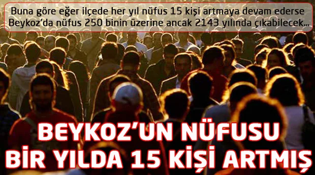 İstanbul'un İncisi Beykoz'un 2014 yılı sonunda nüfusu 248 bin 71