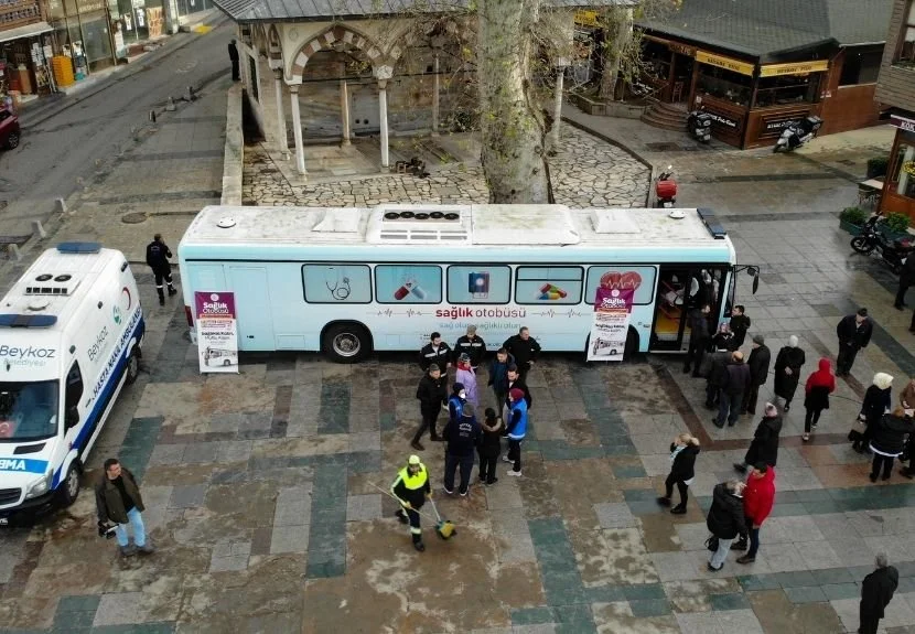 Beykoz Belediyesi'nin 'sağlık otobüsü' 13-16 Mayıs tarihleri arasında Yenimahalle'de olacak.