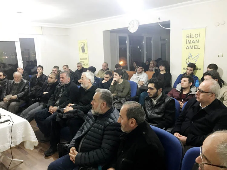 Özgür Der Beykoz Şubesinin aylık etkinliklerinden İslami Yaşantının İmani Boyutları