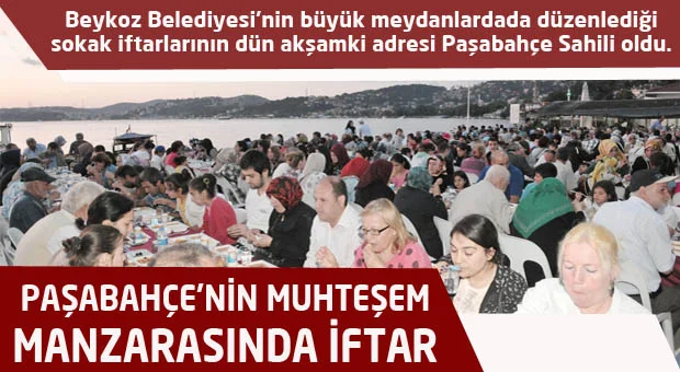 Beykoz Belediyesi’nin her Çarşamba büyük bir meydanda düzenlediği sokak iftarlarının