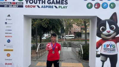 İki yılda bir düzenlenen Avrupa Paralimpik Gençlik Oyunları'nda yarışan Fevzi