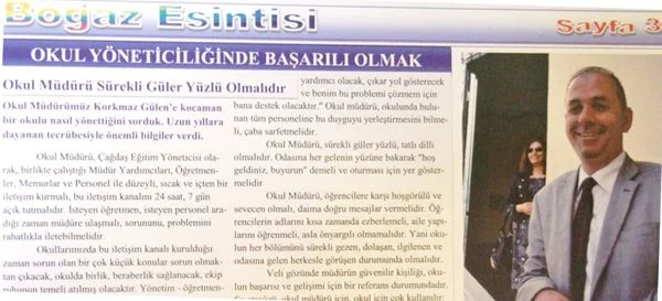 İlçemizin güzide eğitim kurumlarından olan Paşabahçe İlköğretim Okulu’nun çıkarmış olduğu