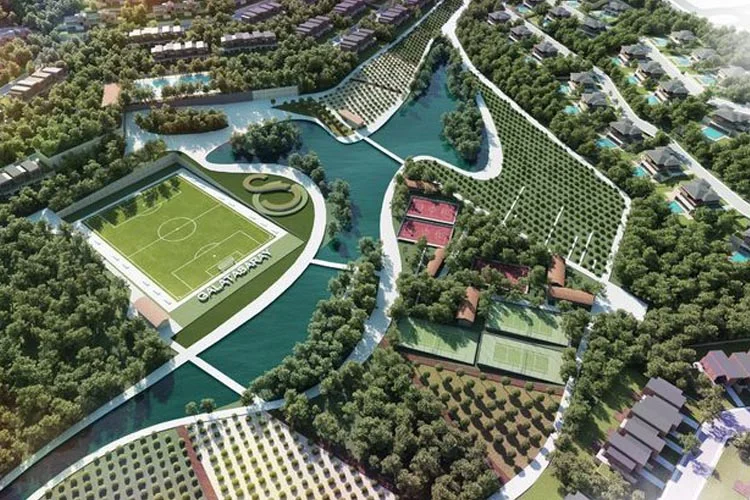 Beykoz'da toplam 1.550 konuttan meydana gelecek Galatasaray Riva projesi inşaatı