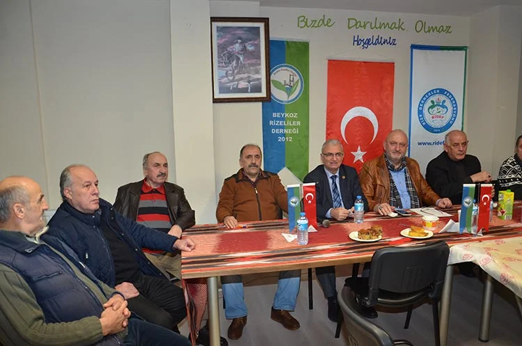 Kongre sonrası ilk kez bir araya gelen Beykoz Rizeliler Derneği